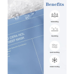 BIODANCE Hydro Cera-nol Real Deep Mask – Overnight Hydrogel Mask for Soothing, Moisturizing & Nourishing, 1.19oz (34g) × 4 Sheets