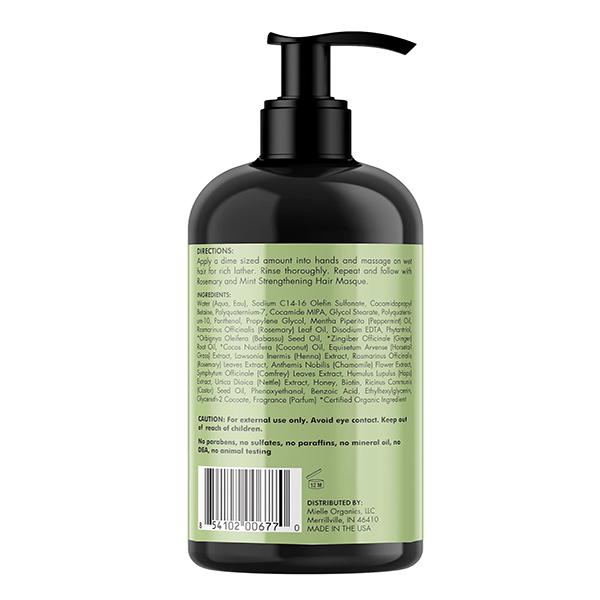 Mielle Rosemary Mint Hair Strengthening Shampoo With Biotin For All Hair Types 355ml