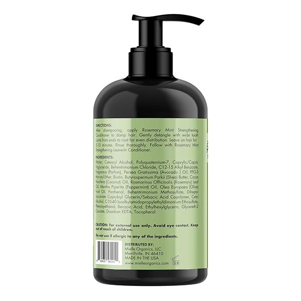 Mielle Rosemary Mint Hair Strengthening Conditioner With Biotin For All Hair Types 355ml