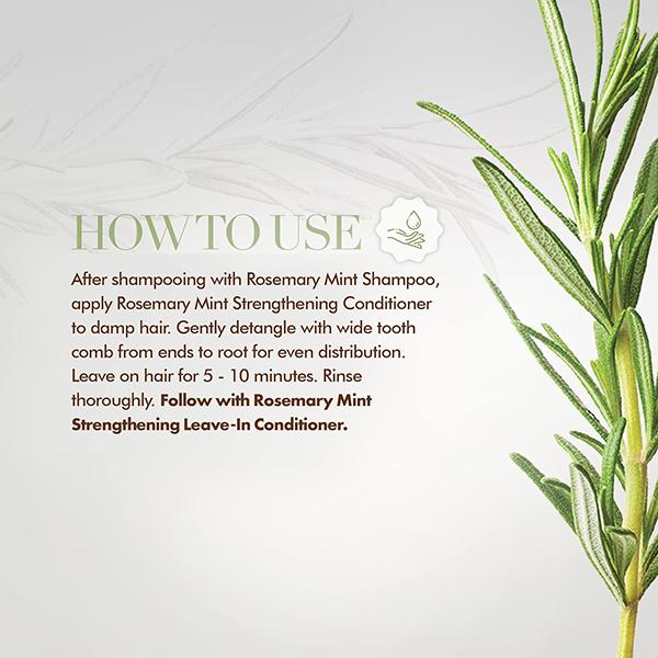 Mielle Rosemary Mint Hair Strengthening Conditioner With Biotin For All Hair Types 355ml